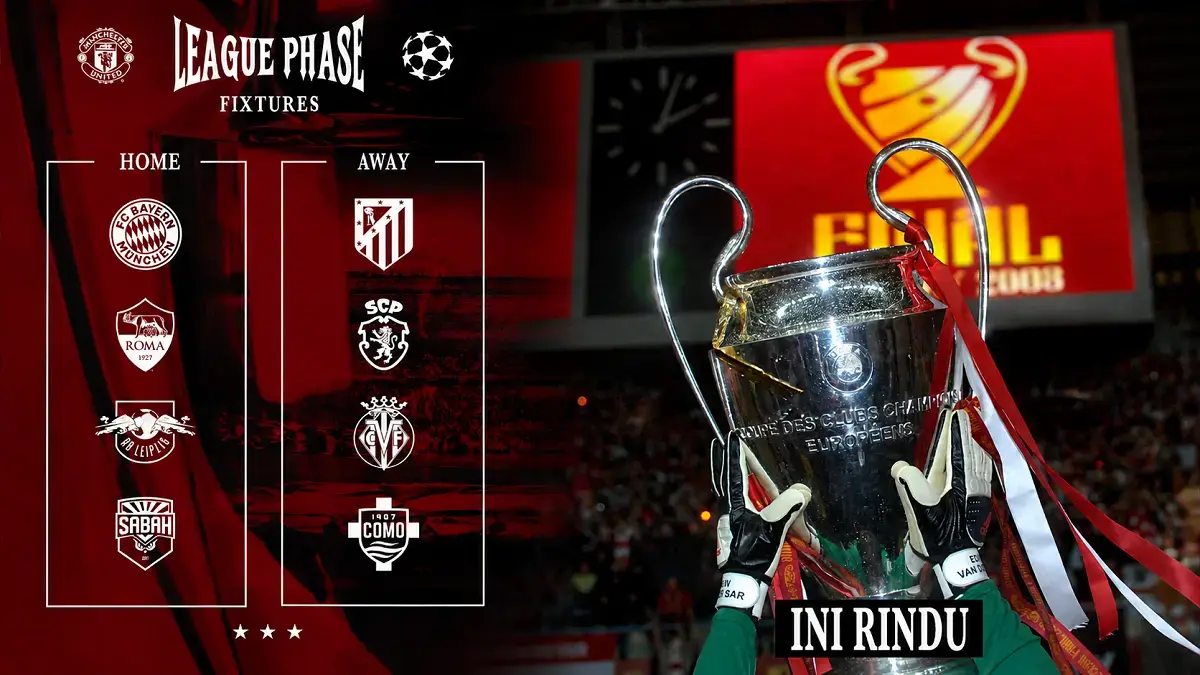 Arsenal mendapat undian berat Liga Champions 2026-2027. Real Madrid, Bayern Muenchen, Dortmund, Napoli hingga debutan Sabah FK jadi lawan The Gunners. (Instagram @manutd)