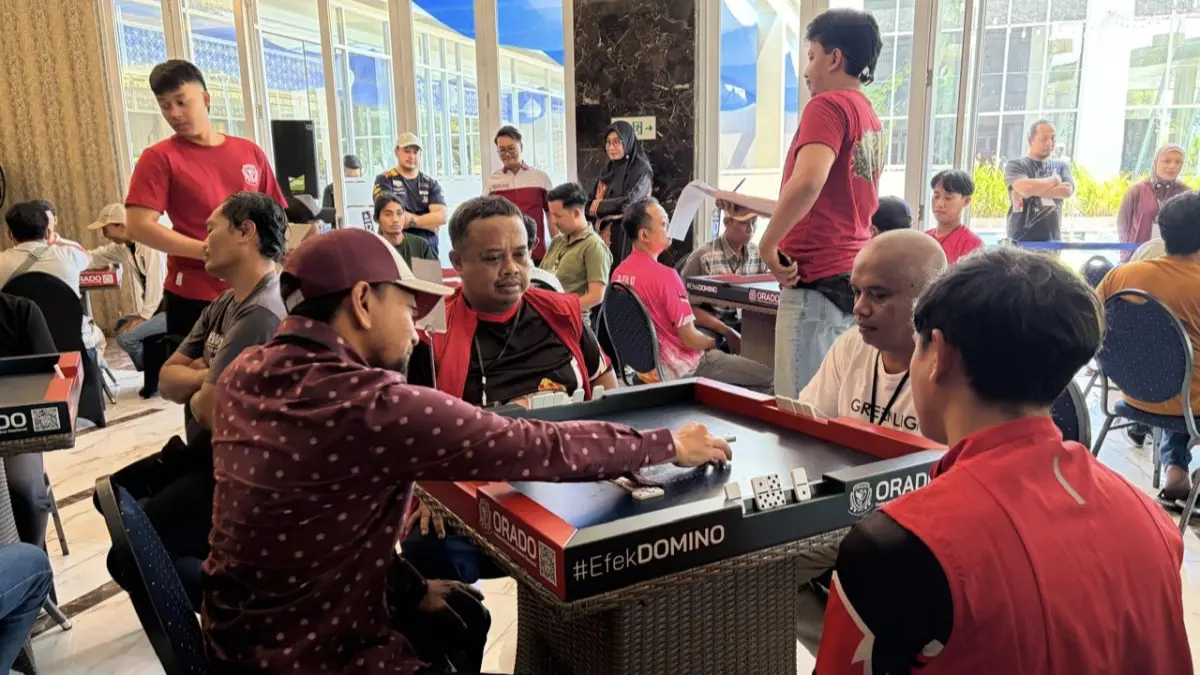 Peserta mengikuti turnamen orado di Hotel Aston Banyuwangi, Sabtu (29/8/2026). Sebanyak 32 tim ambil bagian dalam kompetisi yang menggunakan sistem gugur tersebut. (Istimewa)
