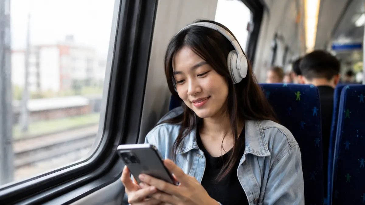 Penggunaan headset dengan volume terlalu keras dalam waktu lama dapat meningkatkan risiko gangguan pendengaran. (ChatGPT)