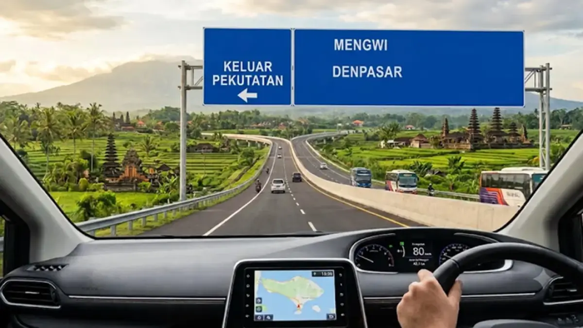 ILUSTRASI: Tol Pekutatan-Mengwi. (AI - Radar Bali)