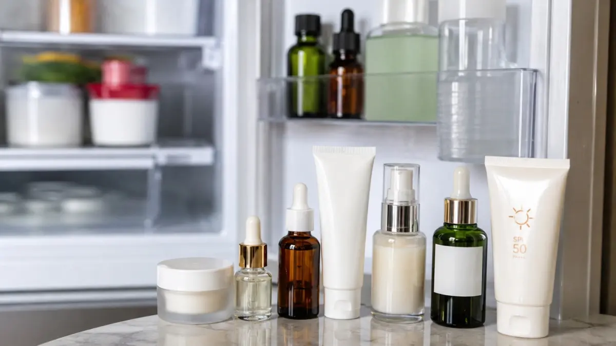 Tidak semua produk skincare cocok disimpan di dalam kulkas. Kandungan dan formulasi menjadi pertimbangan utama dalam menentukan suhu penyimpanan. (ChatGPT)