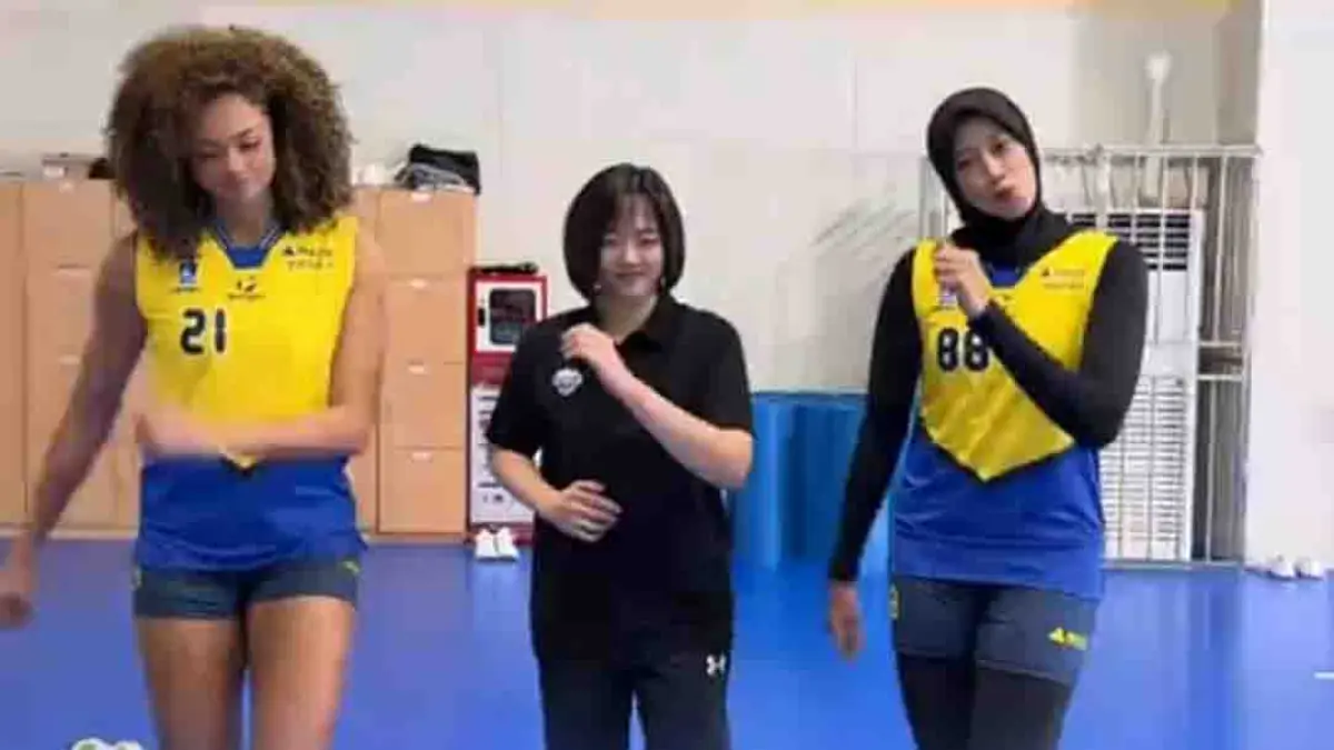 Megawati Hangestri memulai petualangan baru bersama Hyundai Hillstate. Dari Red Sparks hingga V-League, Megatron siap membawa semangat Merah Putih. (TikTok @Moji Sport)