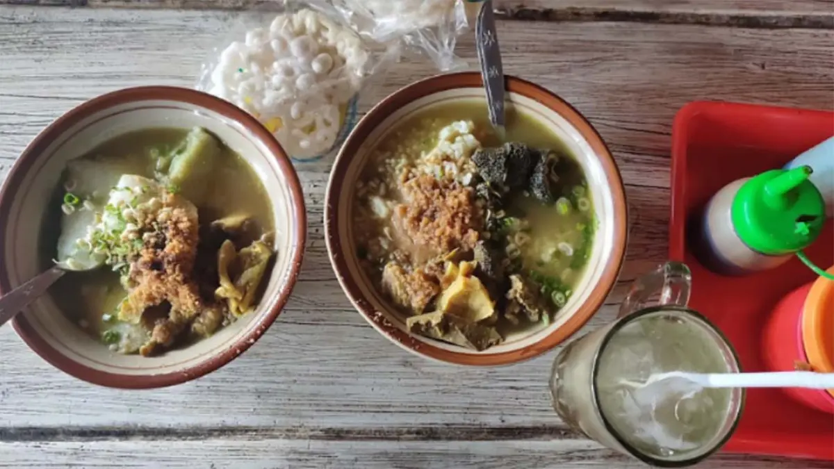 ILUSTRASI Soto babat di Malang. (Google Maps/Rizky Ramadani via Radar Malang)
