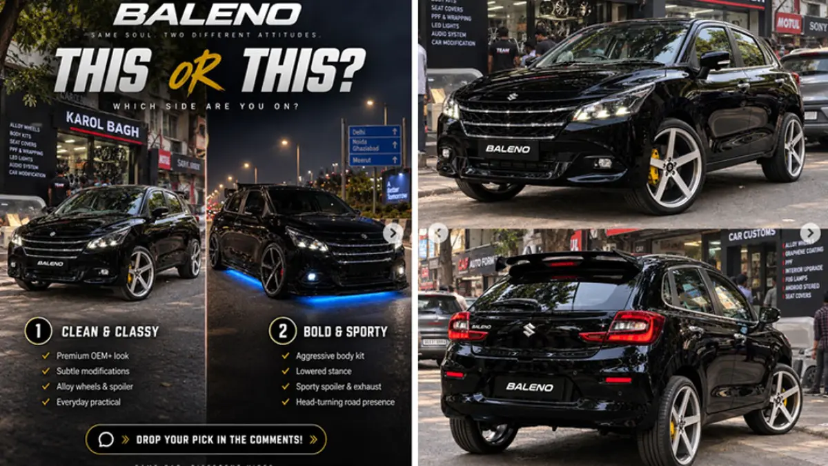 Maruti Suzuki Baleno facelift 2026 resmi meluncur di India. (Instagram @nick.audience)