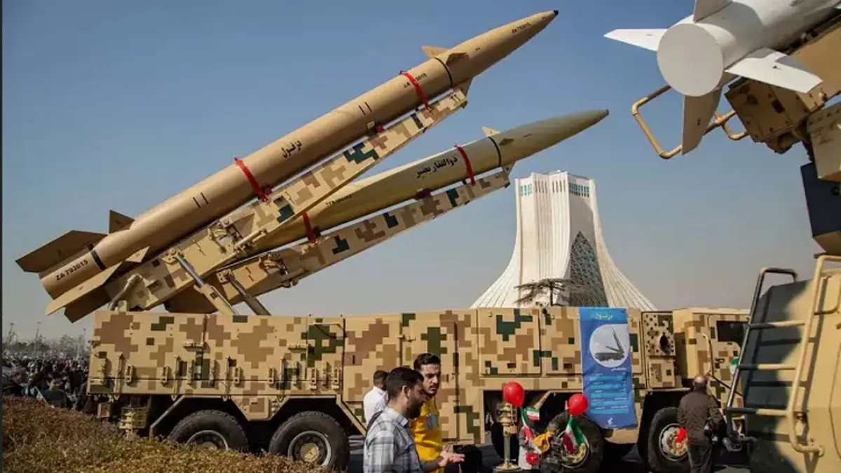 Ilustrasi Rudal Balistik Republik Islam Iran. (militer iran (x))