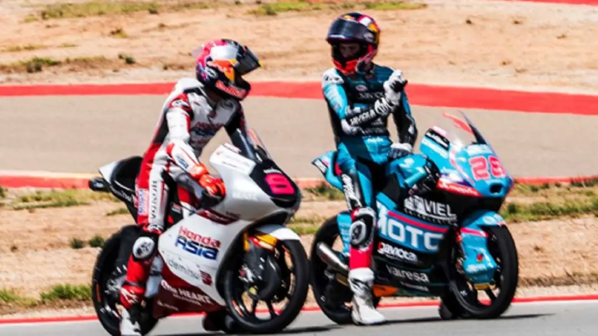 Veda Ega Pratama dan Maximo Quiles berpotensi satu tim di Moto3 2027. (Foto: Instagram/@asparteam)