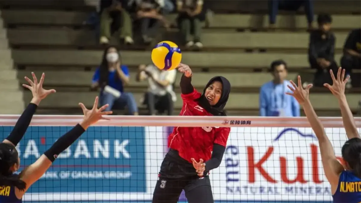 Megawati Hangestri mencetak 38 poin dan meraih MVP saat Hyundai Hillstate menang 3-1 atas Saga Hisamitsu Springs dalam laga uji coba. (Radar Bojonegoro)