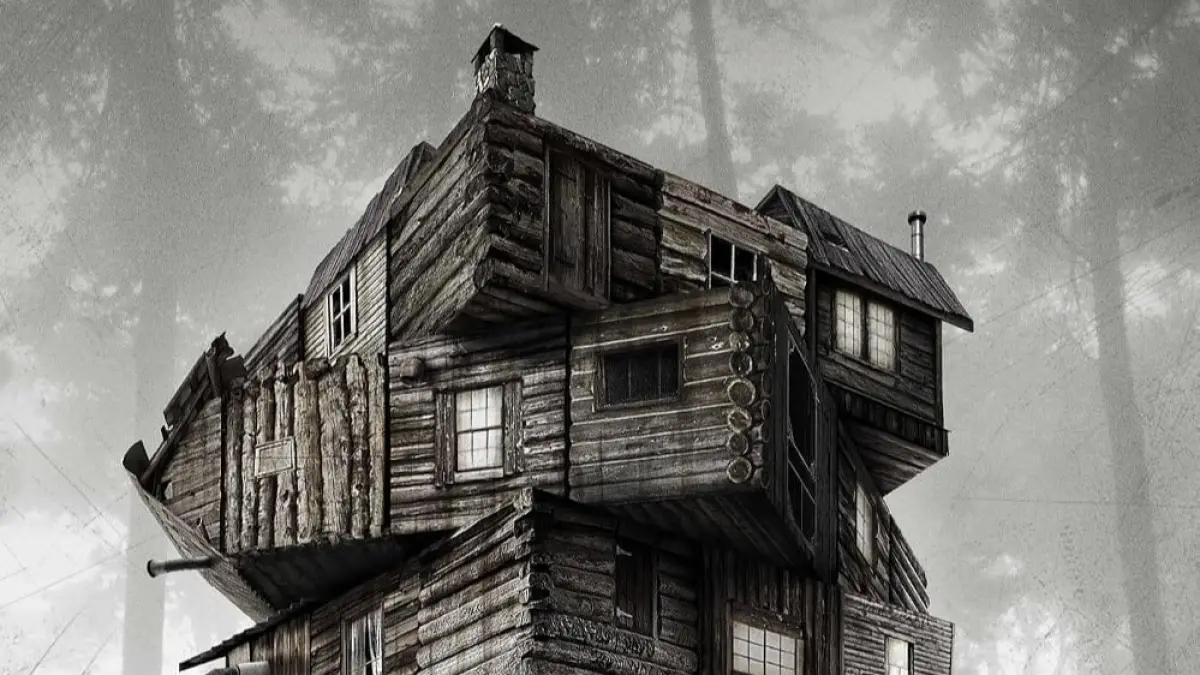 Suasana kabin terpencil menjadi pintu masuk menuju permainan horor yang membongkar berbagai klise genre dalam The Cabin in the Woods (2011). (IMDb)