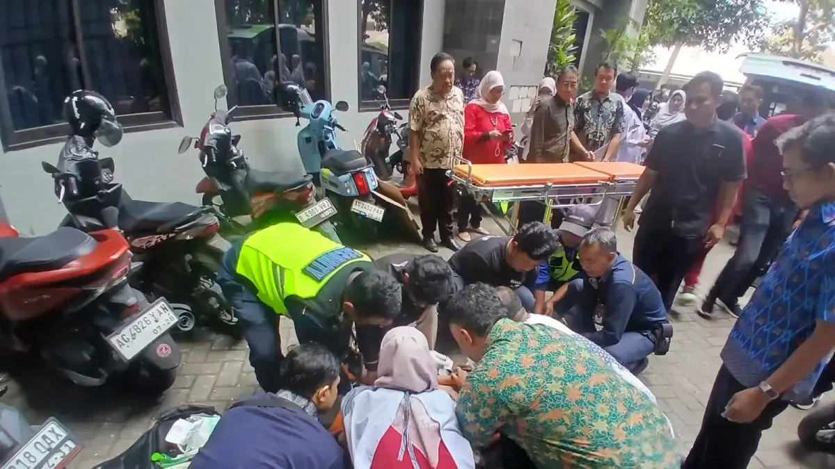 Lingkungan Universitas Brawijaya, Malang, tempat terjadinya insiden yang melibatkan seorang mahasiswa Fakultas Kedokteran pada Kamis (10/9) pagi. (Radar Malang)
