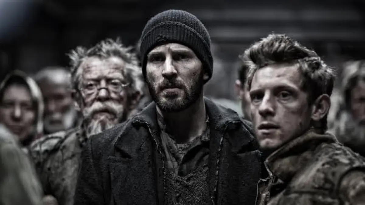 Kereta dalam Snowpiercer menjadi gambaran masyarakat yang terbagi berdasarkan kelas, dengan kelompok miskin berada di gerbong belakang dan elite di bagian depan. (IMDb