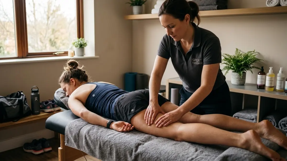 Sport massage dapat membantu relaksasi setelah olahraga, tetapi teknik dan tekanan pijatan perlu disesuaikan dengan kondisi otot. (Gemini AI)