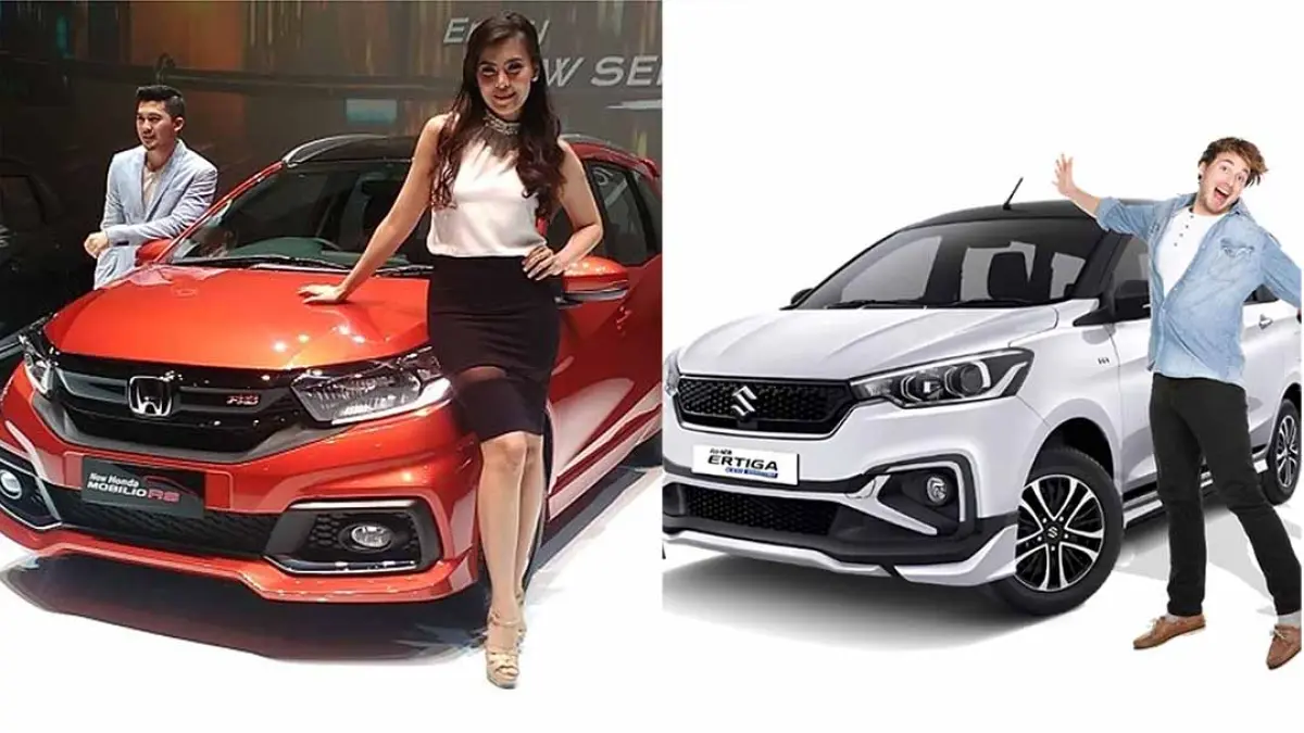 Honda Mobilio vs Suzuki Ertiga dibandingkan dari harga, mesin, tenaga, transmisi, fitur keselamatan, hingga kenyamanan untuk mobil keluarga. (ciledugotomotif dan suzukibatam)