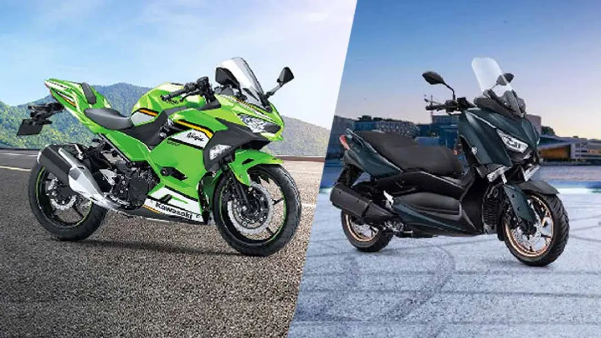 Kawasaki Ninja 250 dijual seharga Rp 69,8 Juta, sedangkan Yamaha XMax 250 di kisaran Rp 61,48 Juta. (OTO)