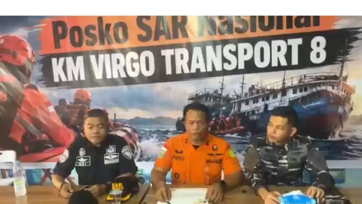 Konferensi pers Tim SAR soal pencarian kapal Virgo 8 (Dok Tim SAR)