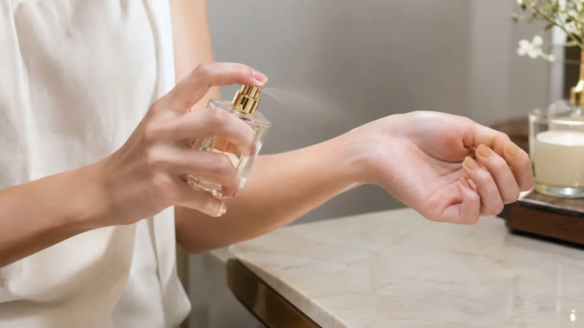 Cara menyemprot parfum dan kondisi kulit dapat memengaruhi ketahanan aroma. (ChatGPT)