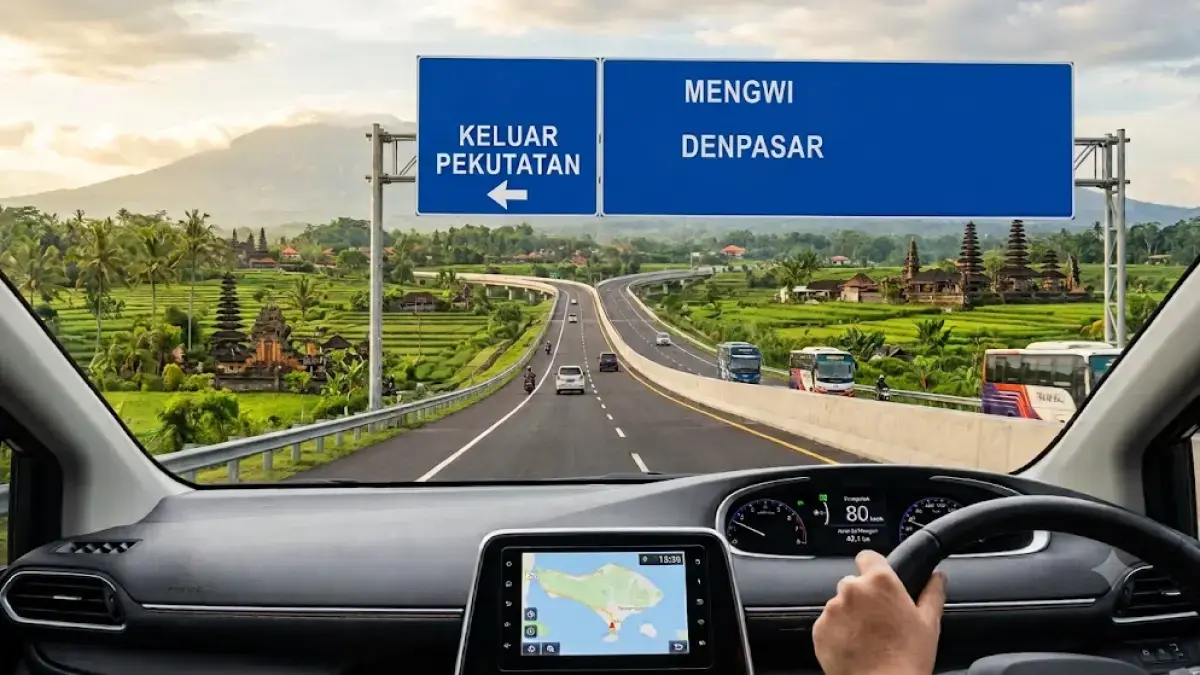 Ilustrasi Tol Pekutatan-Mengwi. (Radar Bali)