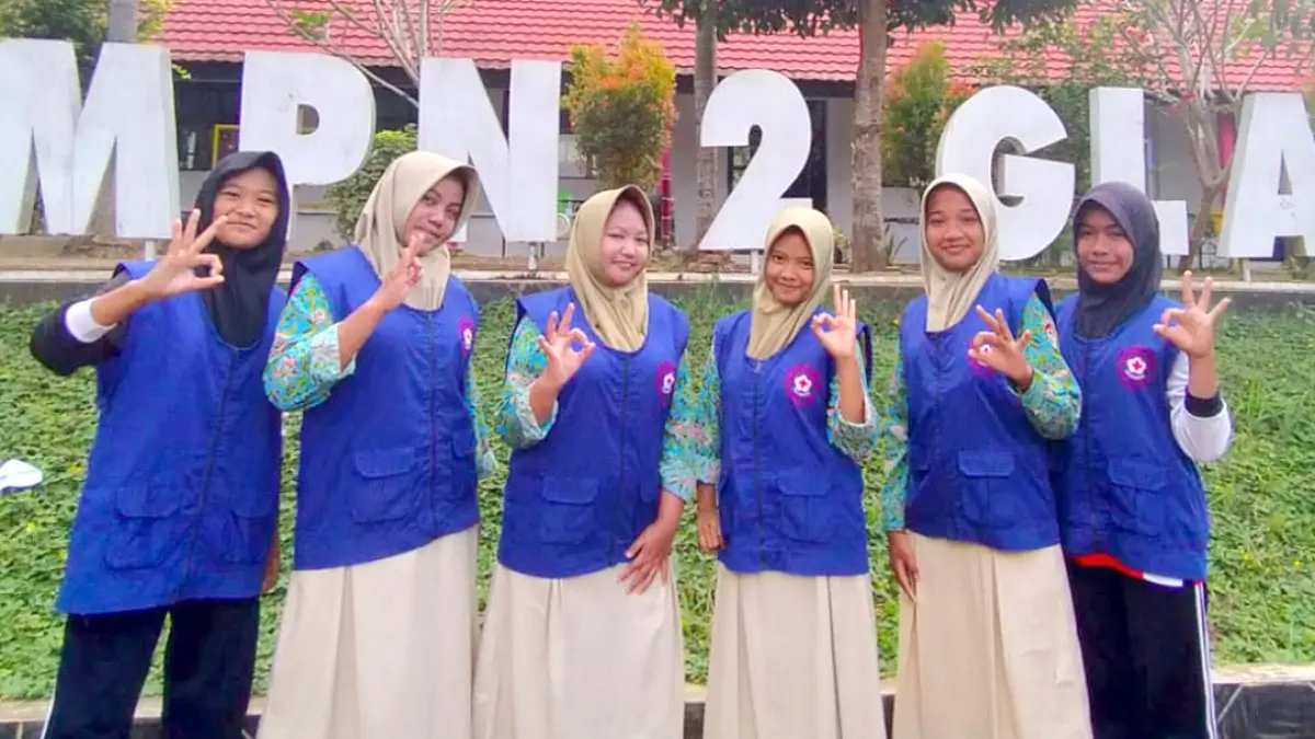 SIAP TANDING: Regu PMR SMPN 2 Glagah bakal ikut berkompetisi pada ajang Digi MR UKS/PMR Tingkat Madya 2026. (SMPN 2 Glagah)