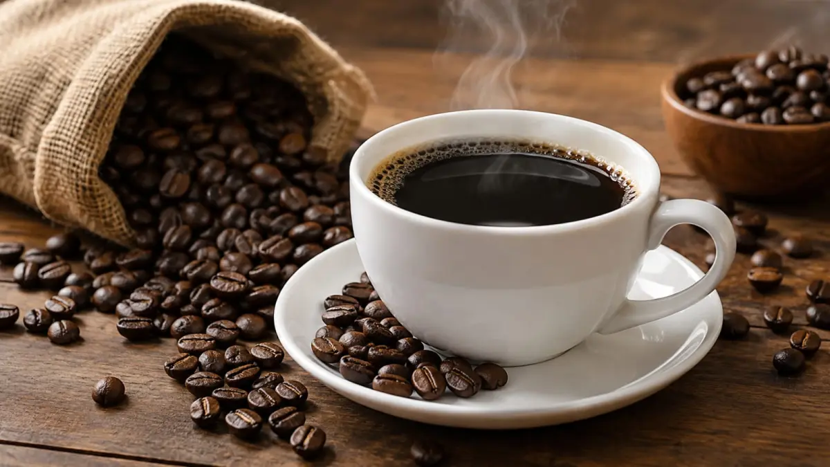 Secangkir kopi mengandung kafein dalam jumlah yang bervariasi, bergantung pada jenis kopi, ukuran sajian, dan metode penyeduhan. Konsumsi kafein hingga 400 miligram per hari umumnya dianggap aman bagi sebagian besar orang dewasa sehat. (ChatGPT)