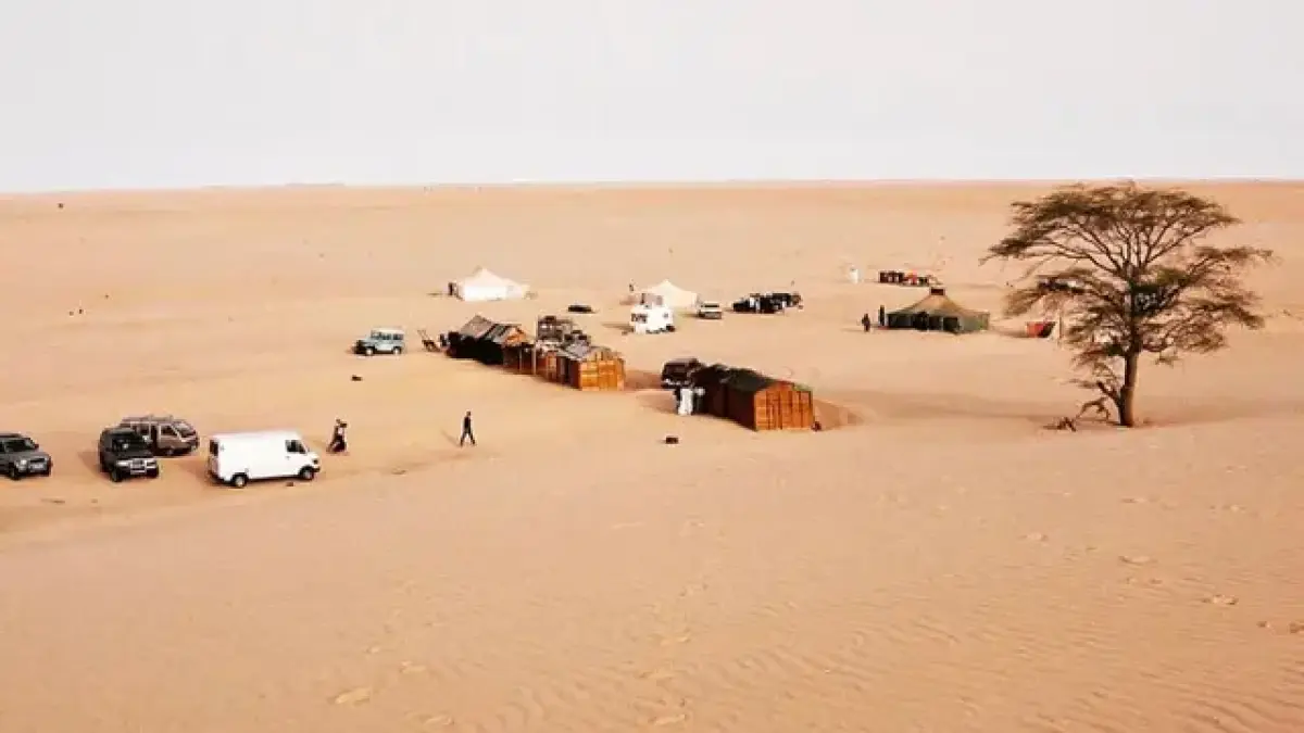 Desa Bedouin di Sahara Barat. (Instagram @mountak)
