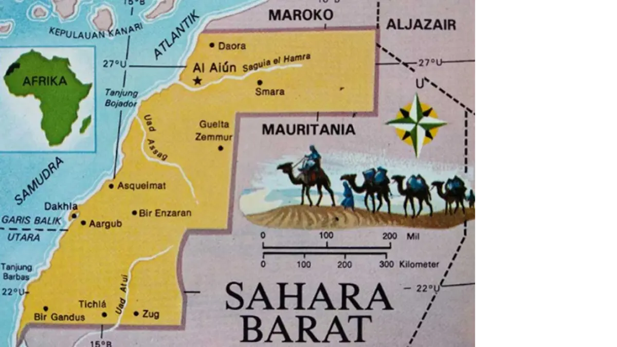 Sahara barat yang masih jadi sengketa dunia. (Radar Kediri)