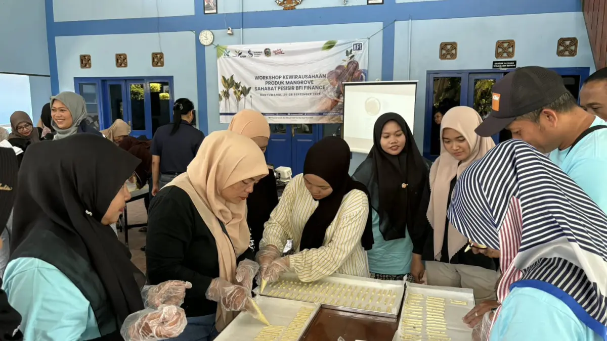 Peserta Program Sahabat Pesisir mengikuti pelatihan pengolahan mangrove di Banyuwangi, 25–26 September 2026. (Istimewa)