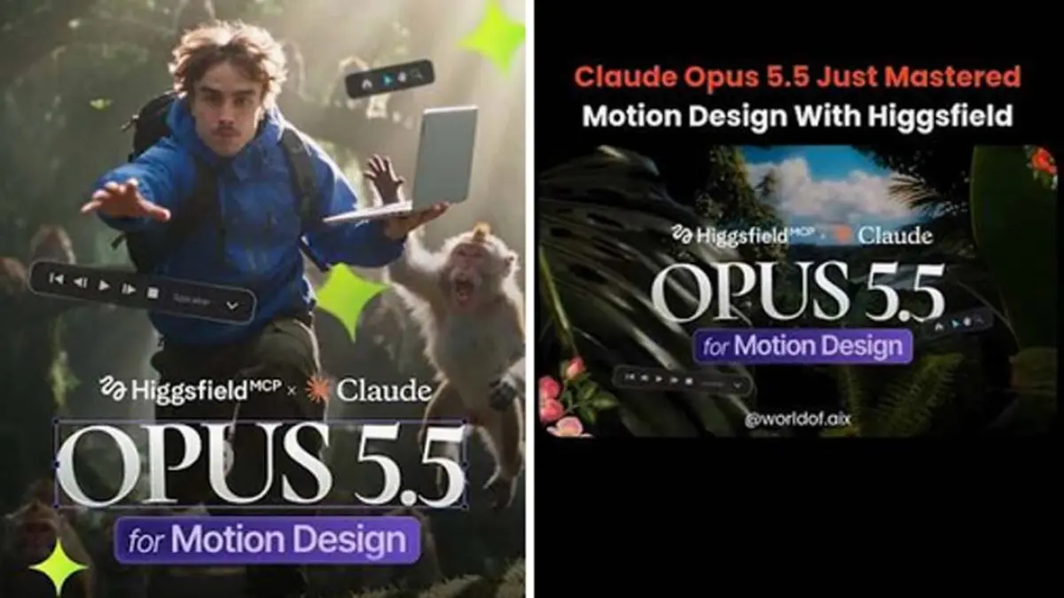Anthropic meluncurkan Claude Opus 5.5 dengan kemampuan coding dan kerja profesional yang meningkat, biaya sekitar 40 persen lebih rendah dari Opus 5. (Instagram @higgsfield.ai)