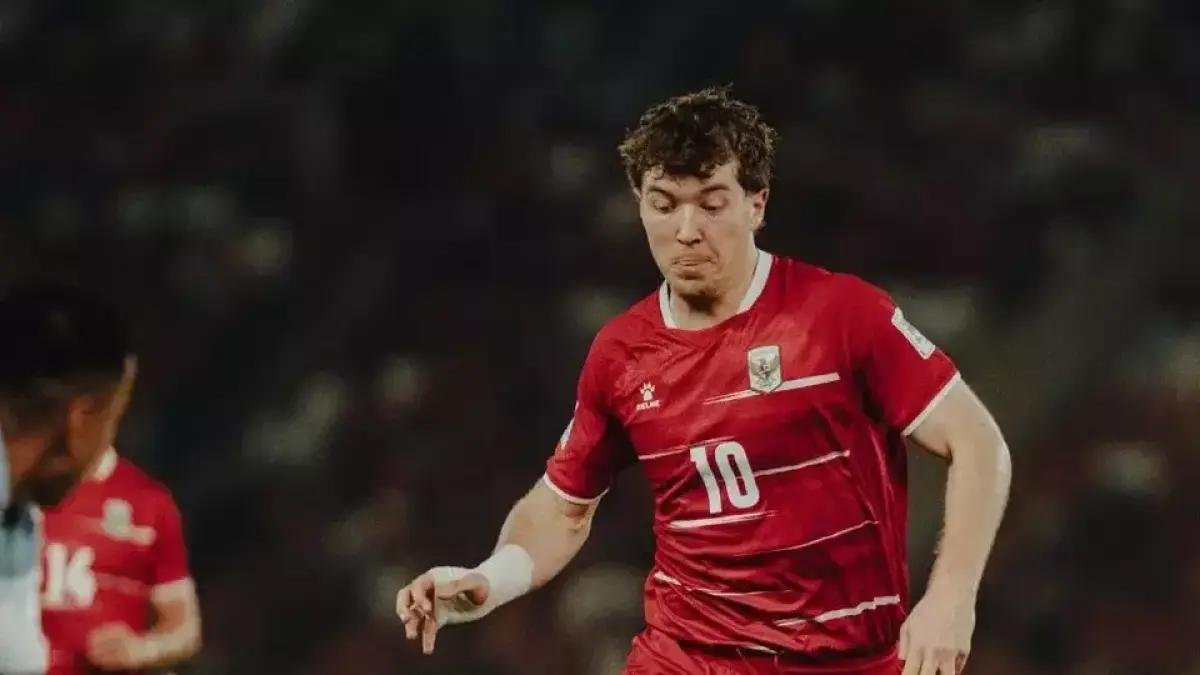 Striker Timnas Indonesia Ole Romeny. (X/@timnasindonesia)