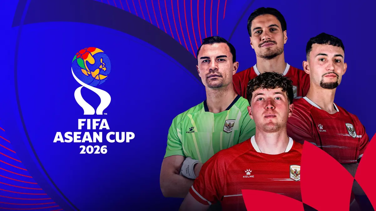 Tangkapan layar streaming Vidio.com laga final Fifa Asean Cup 2026 antara Indonesia vs Thailand. (vidio.com)