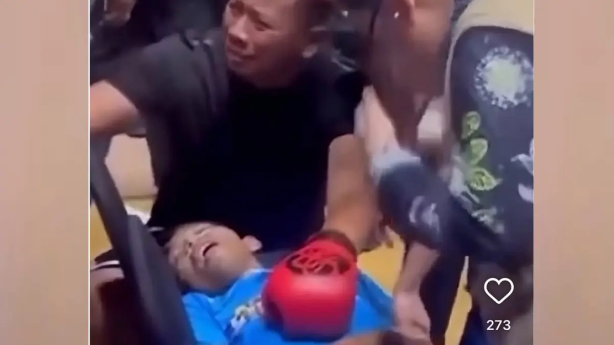 Video Dede Sunandar pingsan viral di media sosial. (Tangkapan Layar)