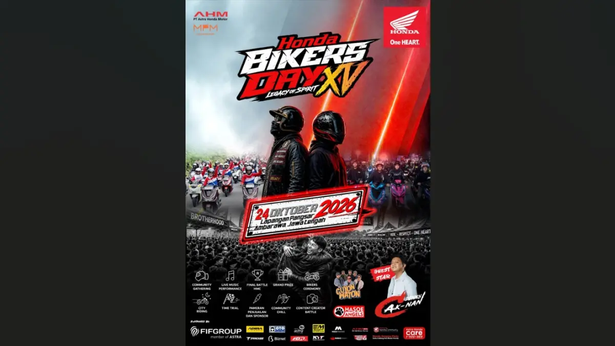 Ajang komunitas Honda kembali digelar di Ambarawa pada 24 Oktober 2026. (MPM Honda)