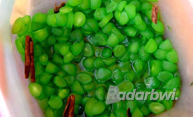 KENYAL: Kolang kaling bisa diolah untuk segala macam es.