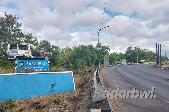 RAWAN LAKA: Jalan Raya Hutan Baluran, Kecamatan Banyuputih, cukup membahayakan para pengendara. Sehingga saat melintas perlu ekstra waspada. (Bagus Rio/Radar Situbondo)