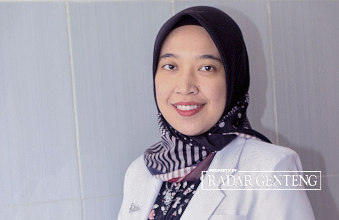 dr Siswi Hapsari, Sp.M, Dokter spesialis mata dari RSUD Genteng. (Sry Indayani untuk JPRG)