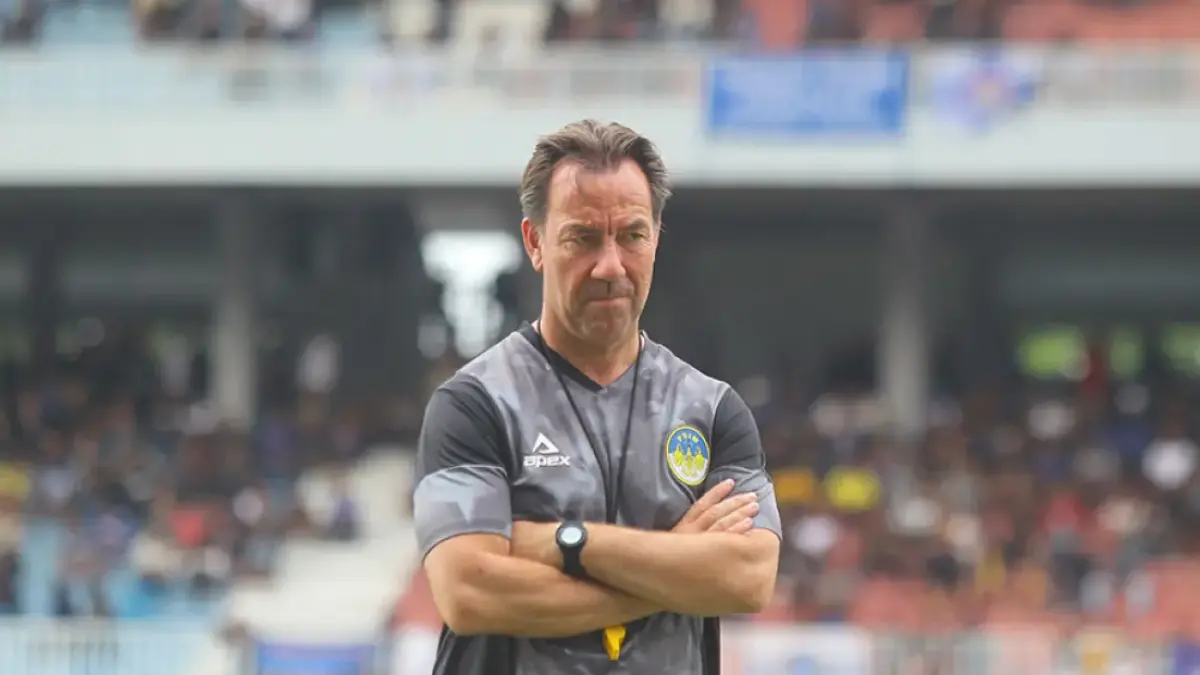 Pelatih PSIM Jogja Jean Paul van Gastel. Guntur Aga Tirtana/Radar Jogja