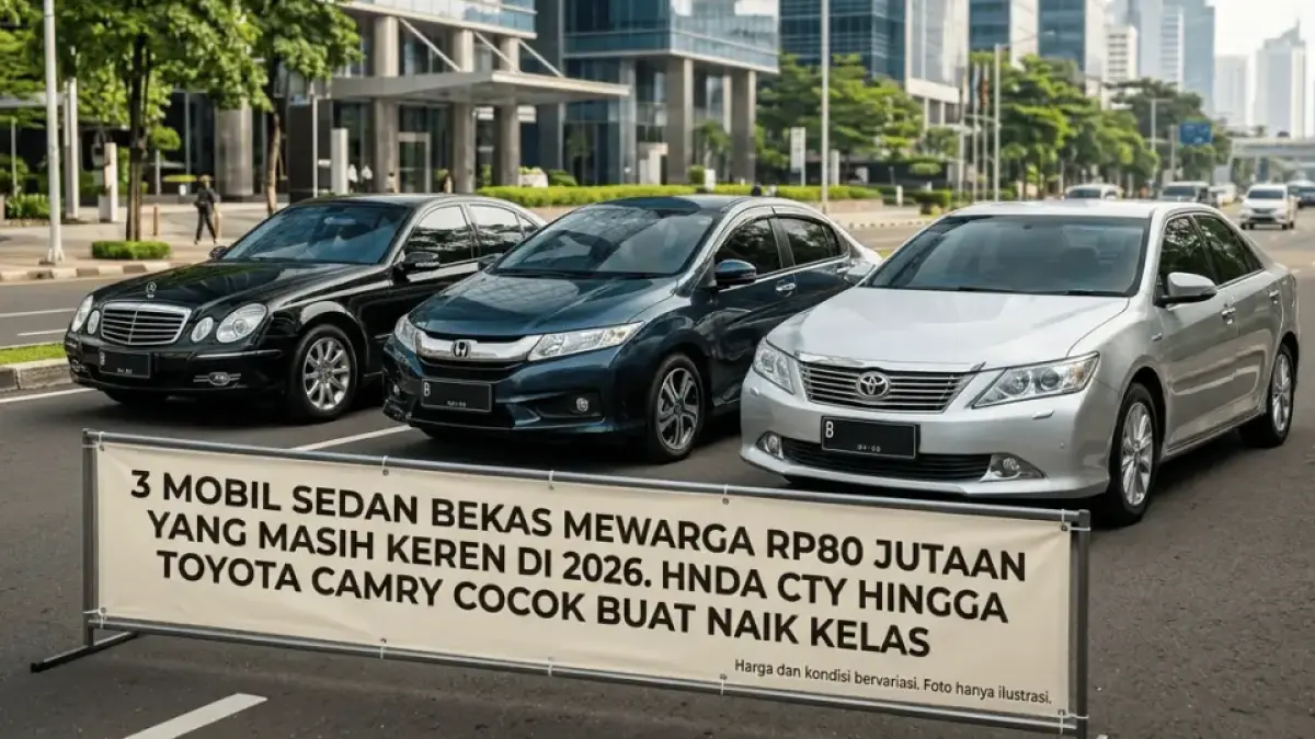 3 Mobil Sedan Bekas Mewah Harga Rp80 Jutaan yang Masih Keren di 2026, Honda City hingga Toyota Camry Cocok Buat Naik Kelas