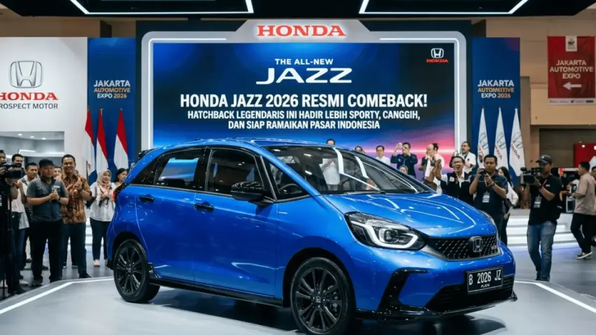Honda Jazz 2026 Comeback ke Indonesia! Hatchback Legendaris Ini Hadir Lebih Sporty dengan Fitur Honda Sensing dan Mesin 121 PS