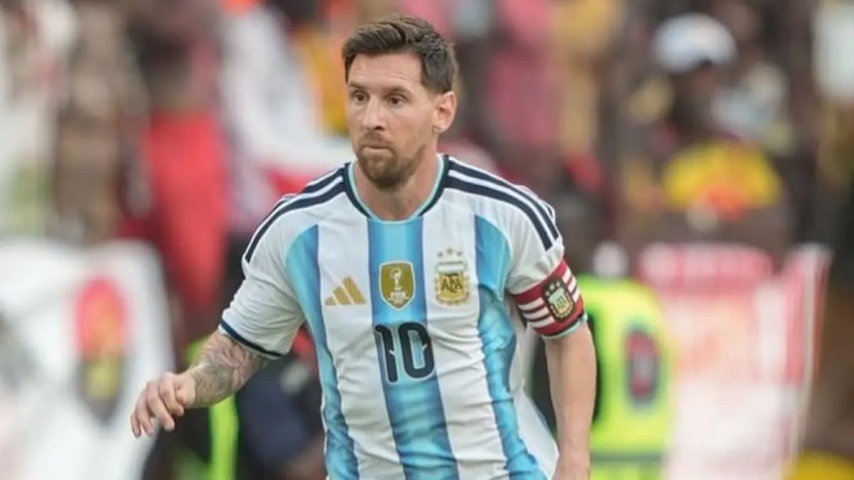 Pemain Timnas Argentina Lionel Messi.