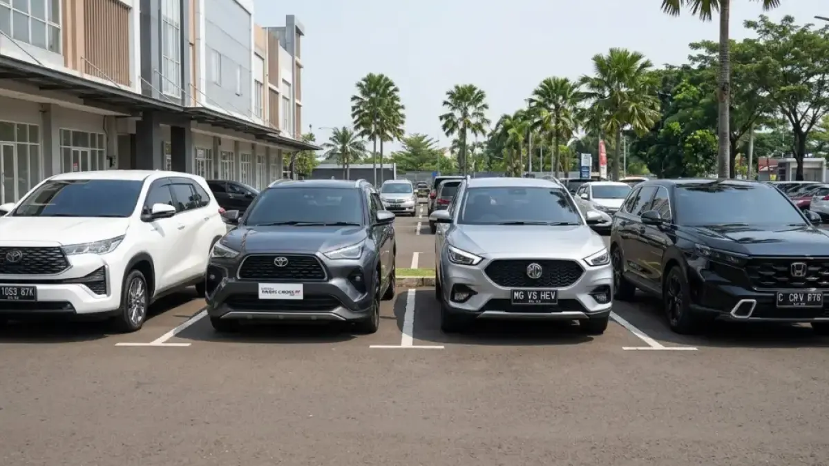 Ilustrasi hybrid car