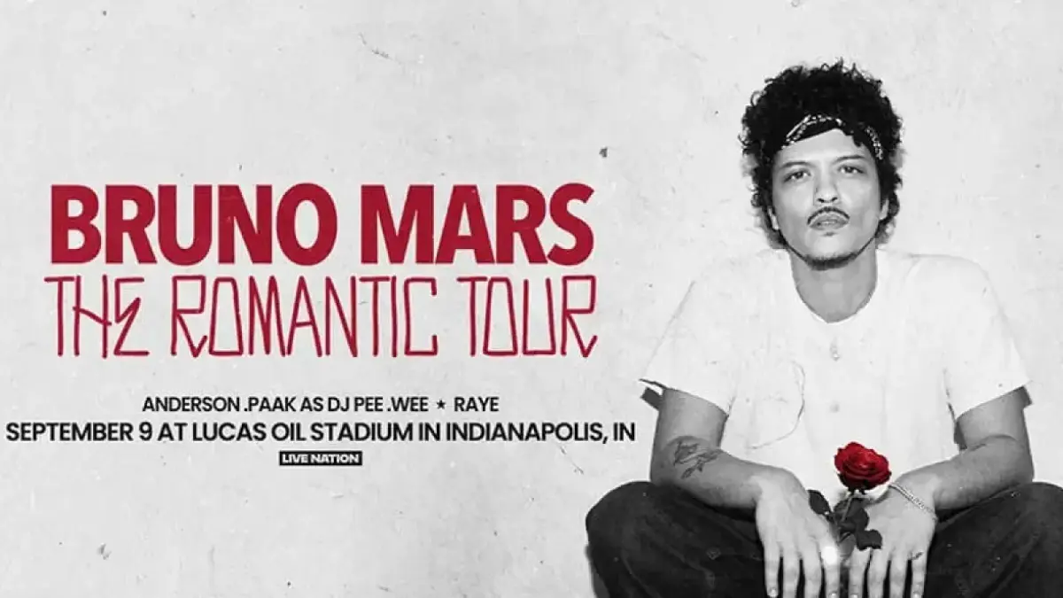 Bruno Mars The Romantic Tour 2026 (Lucas Oil Stadium)