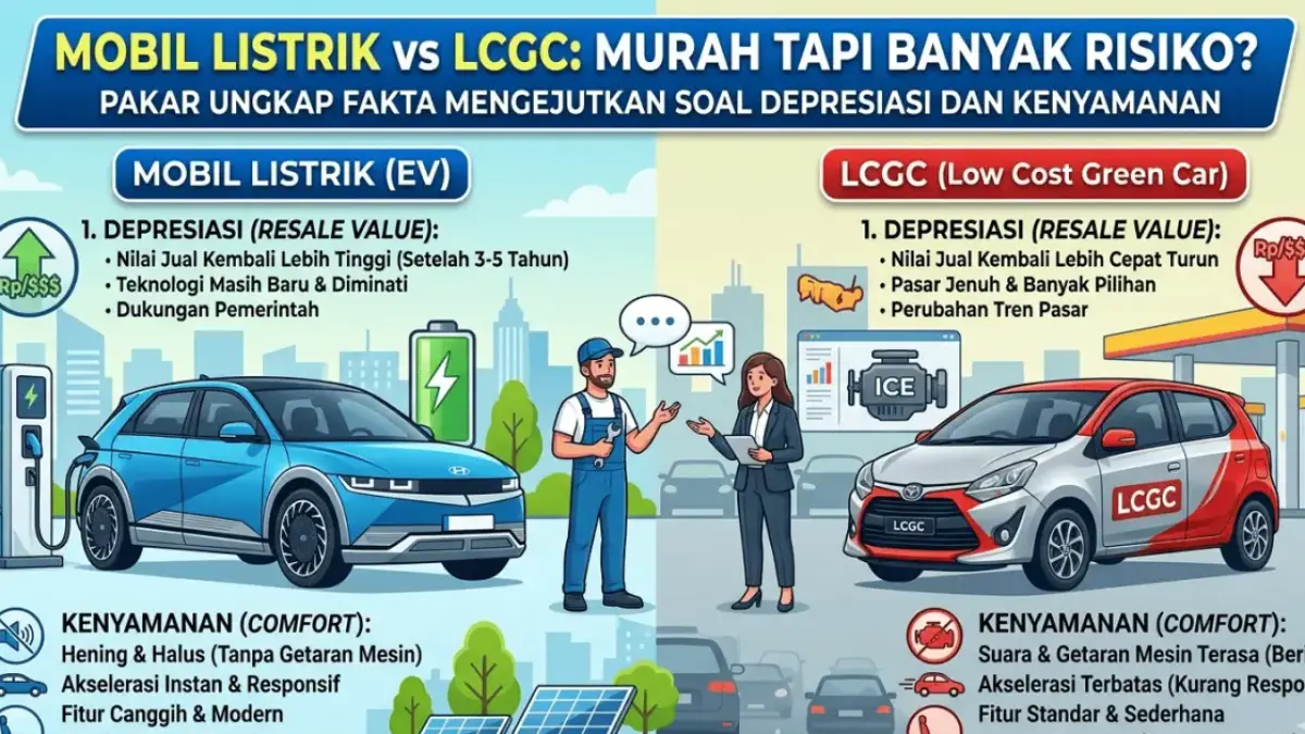 Mobil Listrik vs LCGC: Murah Tapi Banyak Risiko? Pakar Ungkap Fakta Mengejutkan Soal Depresiasi dan Kenyamanan