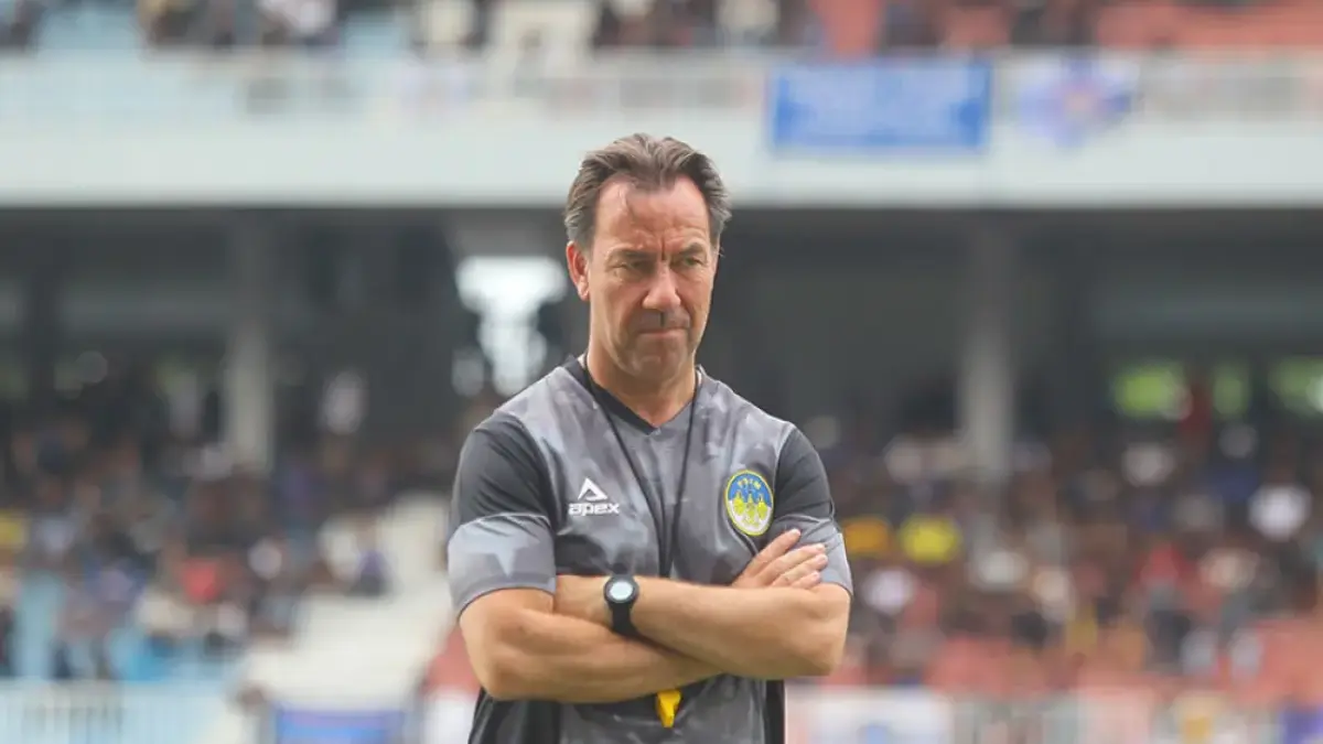 Pelatih PSIM Jogja Jean Paul van Gastel. Guntur Aga Tirtana/Radar Jogja