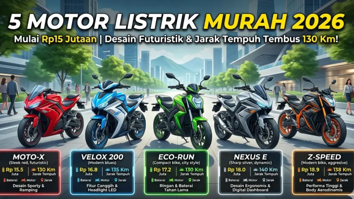 Futuristik & Jarak Tempuh Tembus 130 Km!