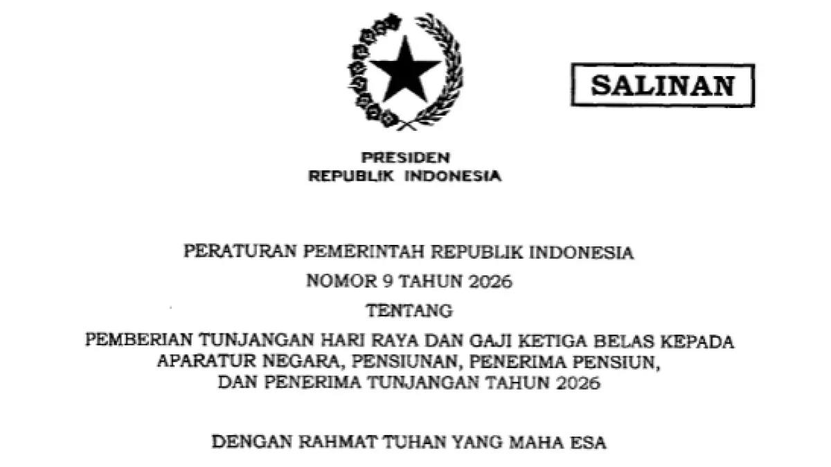 PP Nomor 9 Tahun 2026