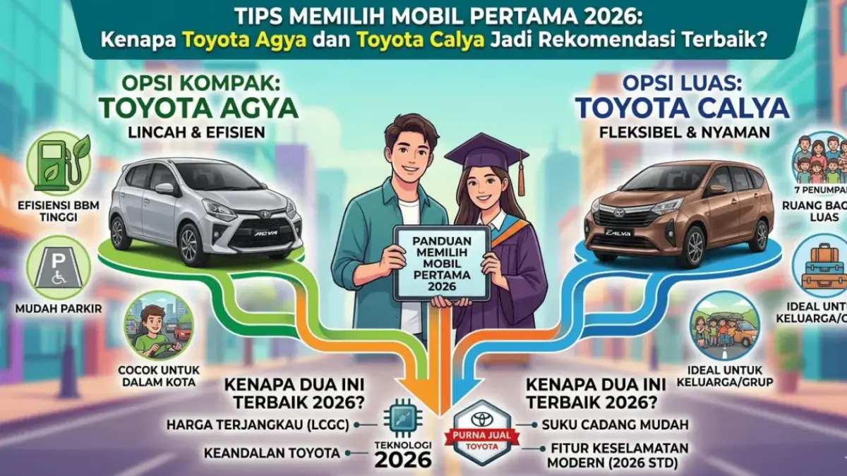 Tips Memilih Mobil Pertama 2026: Kenapa Toyota Agya dan Toyota Calya Jadi Rekomendasi Terbaik?