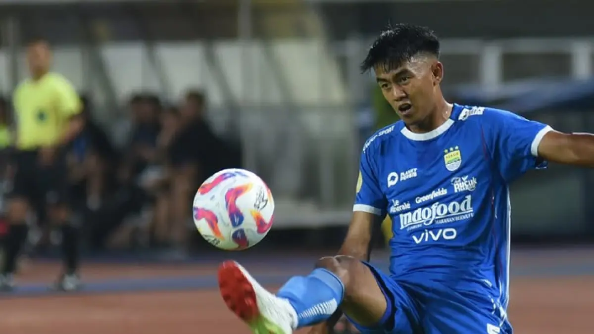 Kakang Rudianto, salah satu pemain muda Persib Bandung yang moncer di BRI Super League dan Timnas Indonesia.