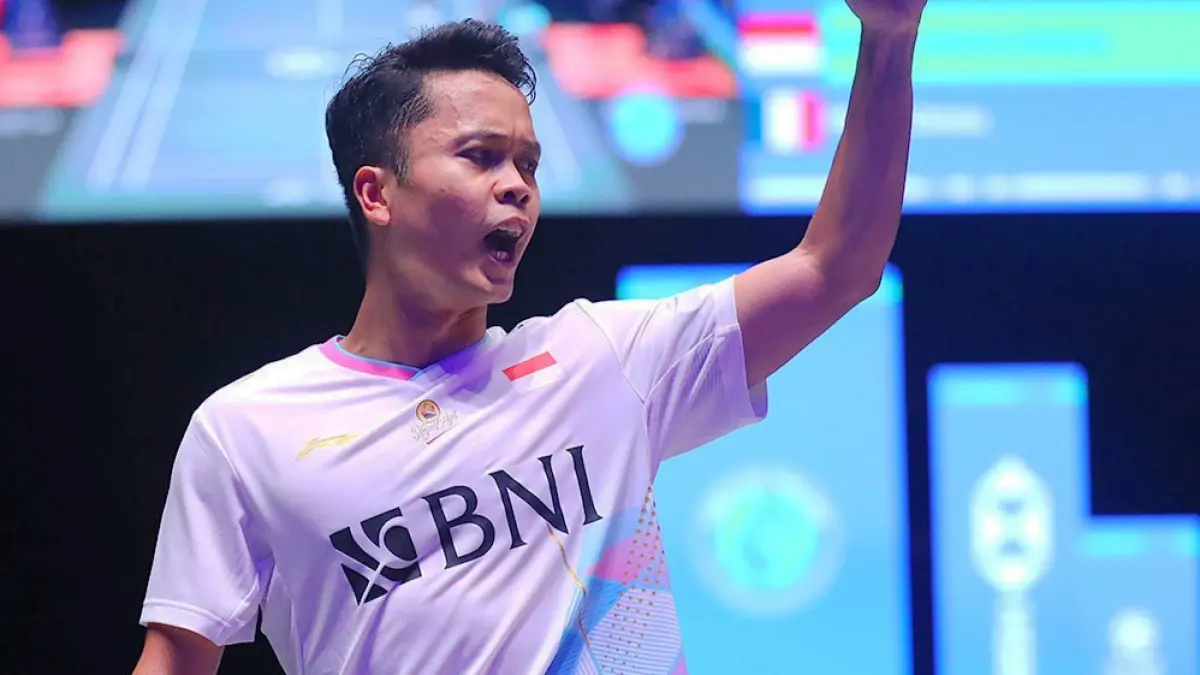 Pebulu tangkis tunggal putra Indonesia, Anthony Sinisuka Ginting. (PBSI)