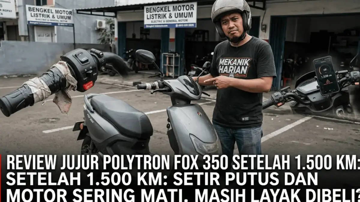 Review Polytron Fox R: Motor Listrik Jarak Tempuh 130 KM, Top Speed 95 Km/Jam, Harga Bisa Rp13 Jutaan!