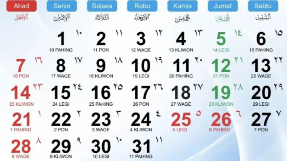 Kalender Desember 2025
