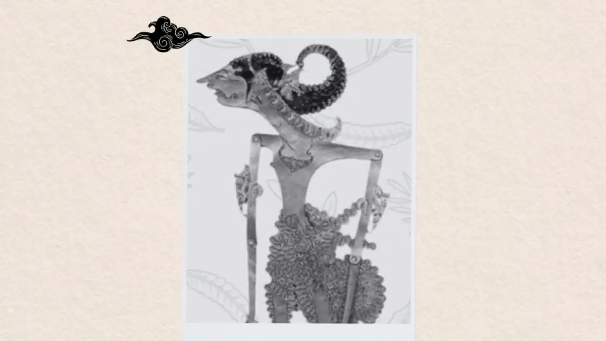 Ilustrasi tokoh wayang Sadewa.