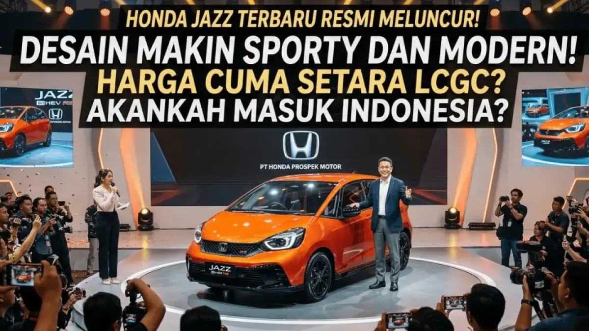 Honda Jazz Terbaru Resmi Meluncur, Desain Makin Sporty dan Modern! Harga Cuma Setara LCGC, Akankah Masuk Indonesia?